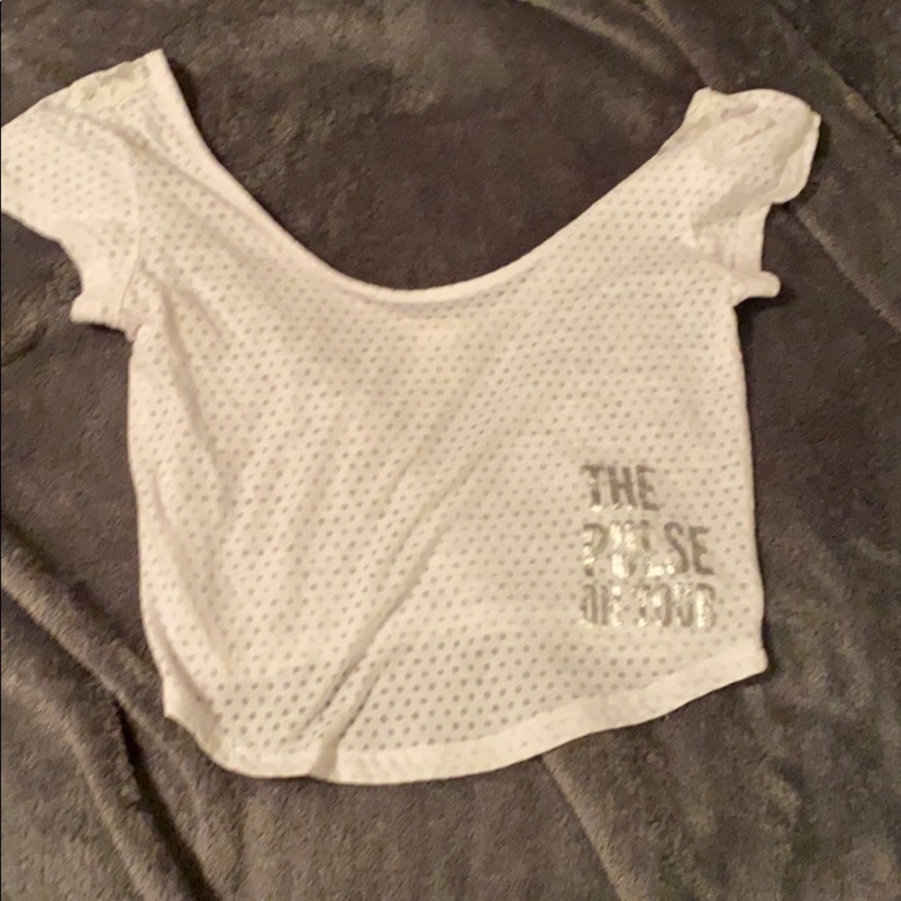 White crop top